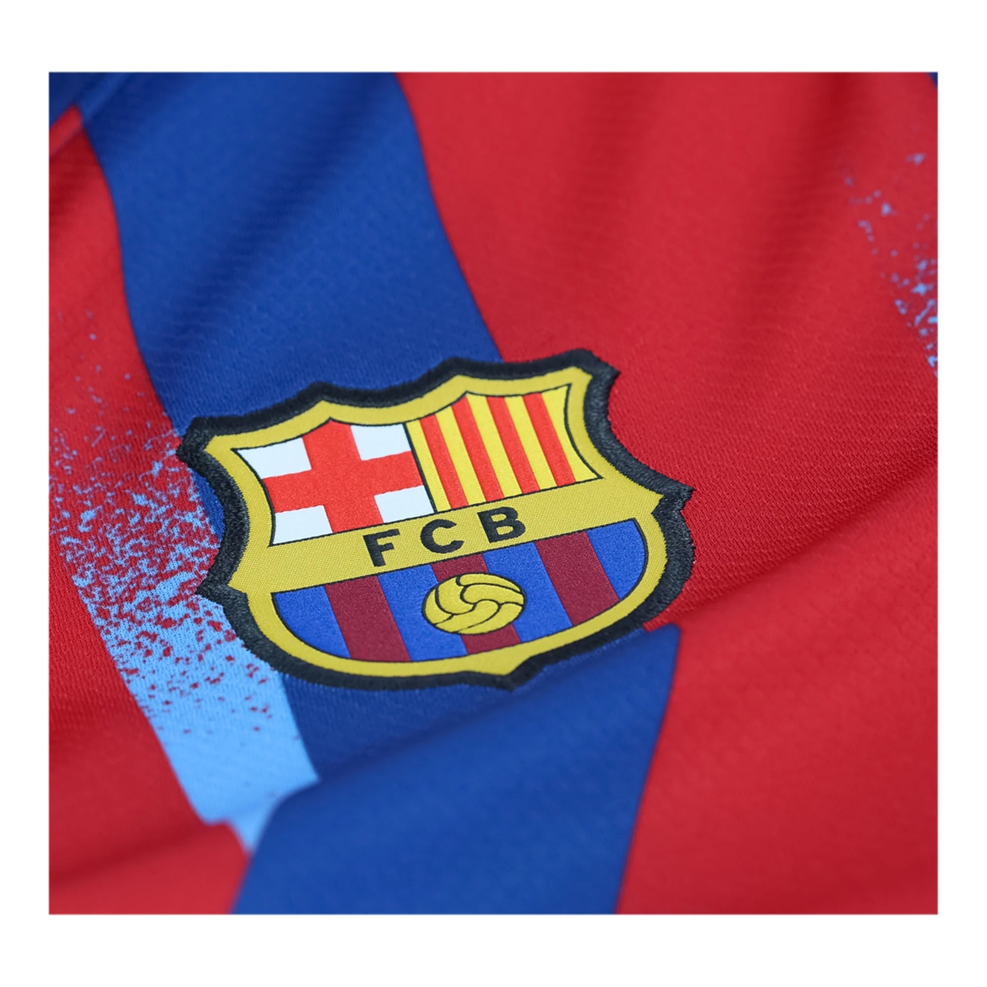 Nike Youth Gavi FC Barcelona 4th Soccer Jersey 25/26 (Gym Blue/Salsa Red)