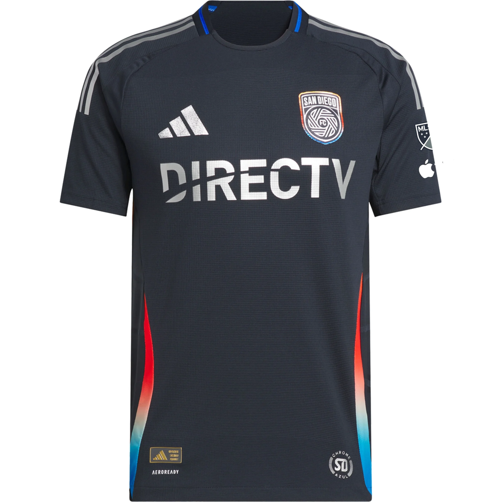 adidas Paddy McNair San Diego FC Authentic Home Jersey w/ MLS + Apple TV Patches 25/26 (Night Navy)