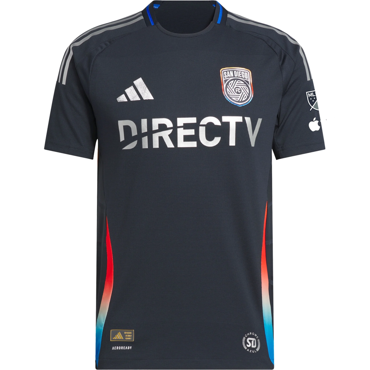 adidas Tomas Angel San Diego FC Authentic Home Jersey w/ MLS + Apple TV Patches 25/26 (Night Navy)