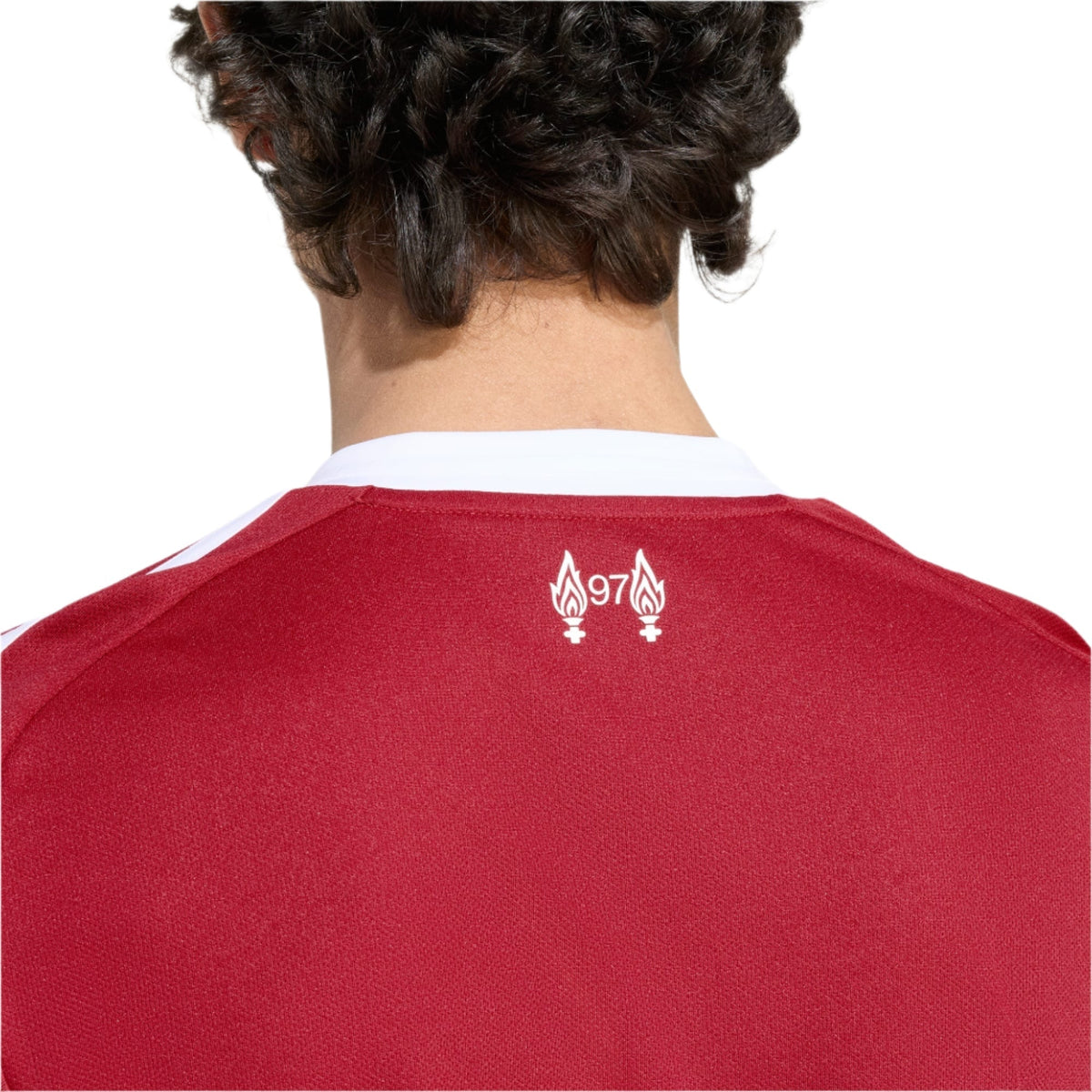 adidas Mac Allister Men's Liverpool Home Jersey 25/26 w/ NRFR + EPL Champions Patch (Strawberry Red)