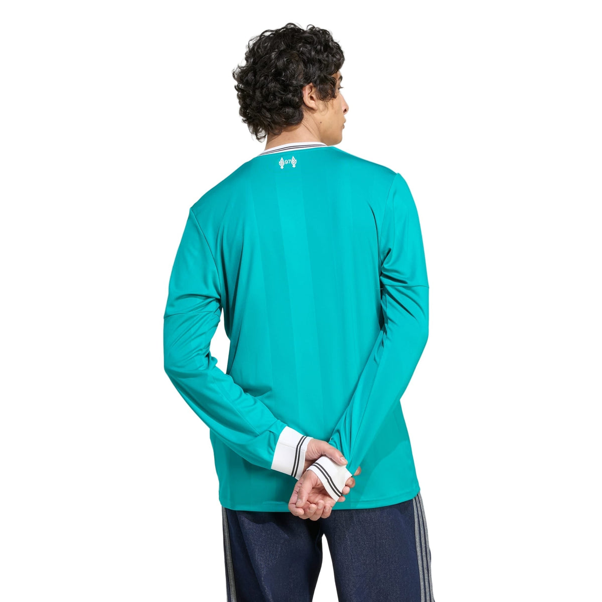 adidas Men's Liverpool FC Long Sleeve 25/26 Third Jersey (Sea Green)