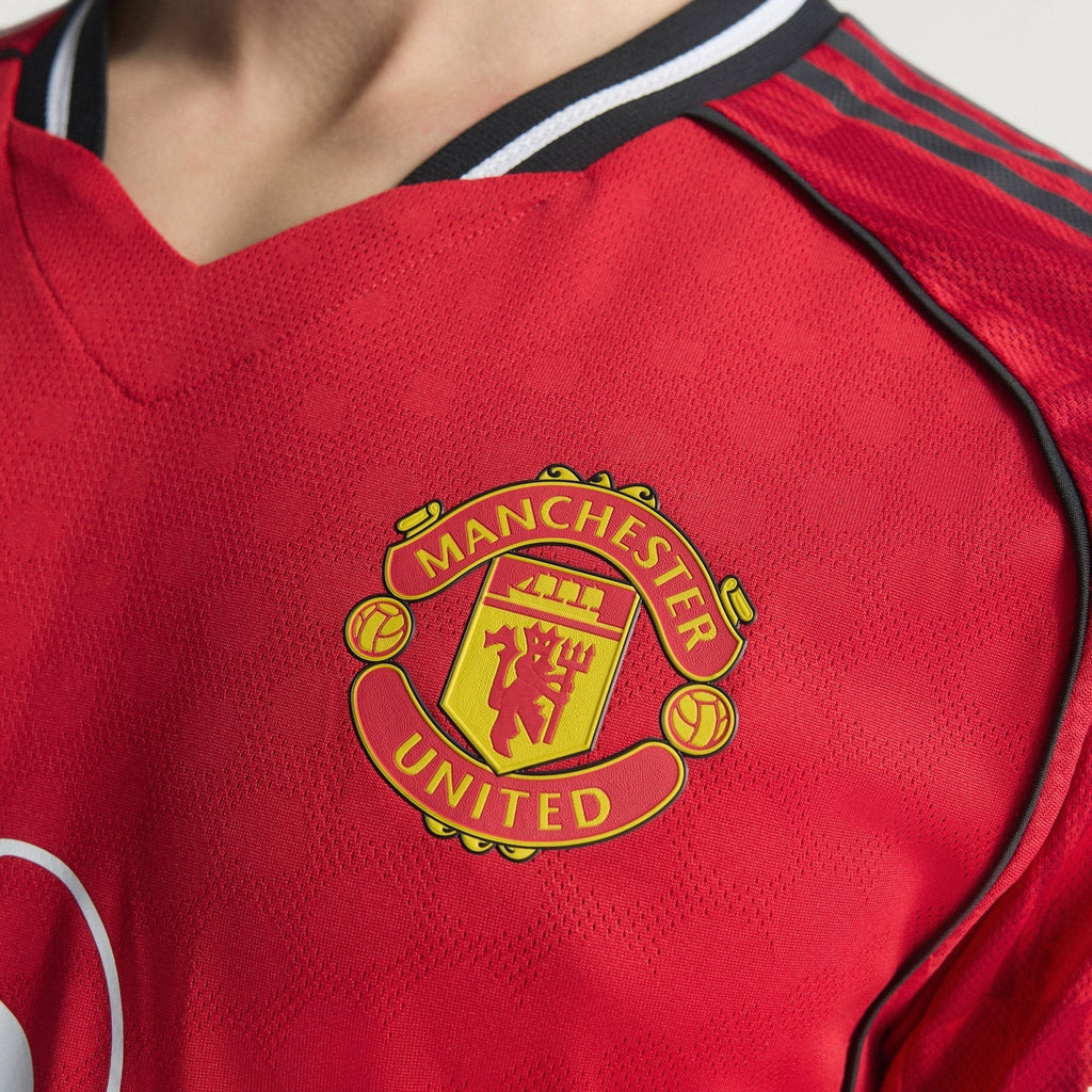 adidas Casemiro Men's Manchester United Authentic Home Jersey 25/26 w/ NRFR + EPL Patch (Red)
