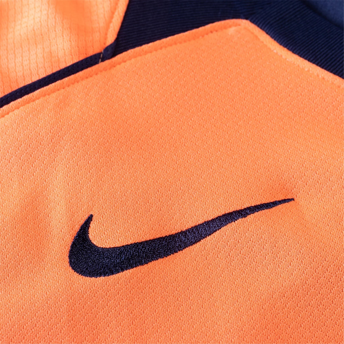 Nike Men's FC Barcelona T90 Third Jersey 25/26 w/ Champions League Patches (Mango/Navy)