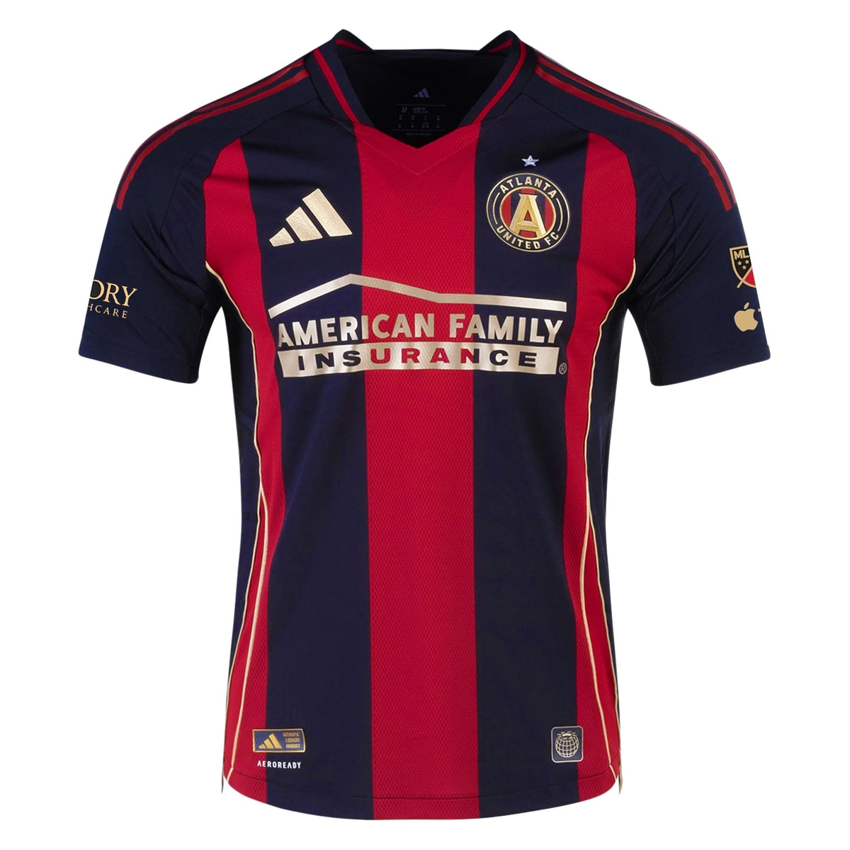 Miguel AlmirÃ³n Atlanta United Authentic Home Jersey 25/26 (Red/Black) - w/ MLS Patches