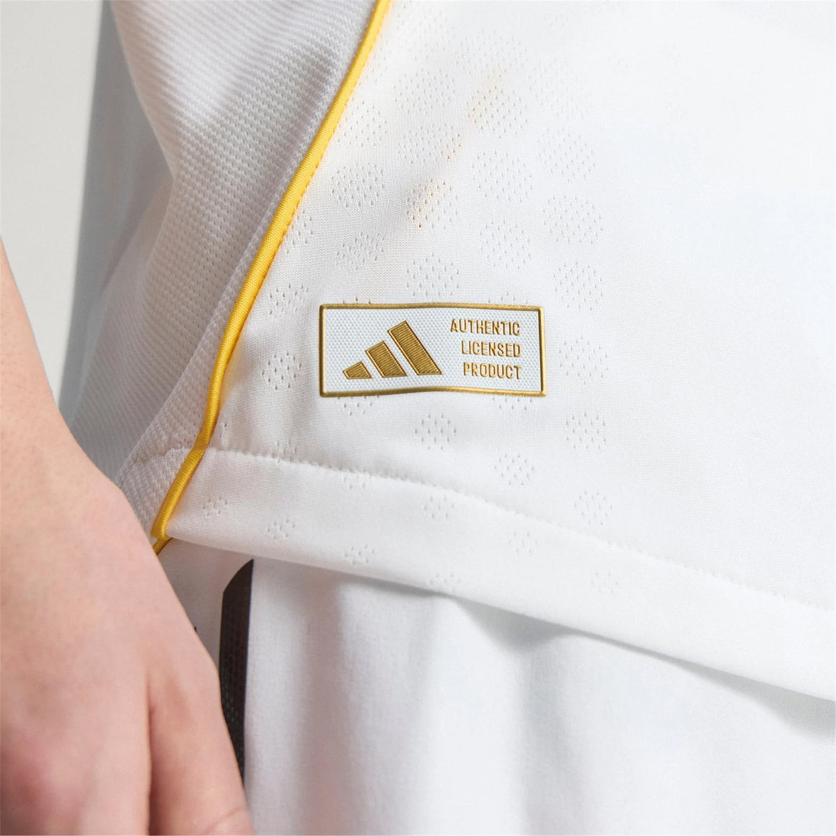 adidas Jude Bellingham Real Madrid Authentic Home Jersey 25/26 w/ Champions League Patches (White)