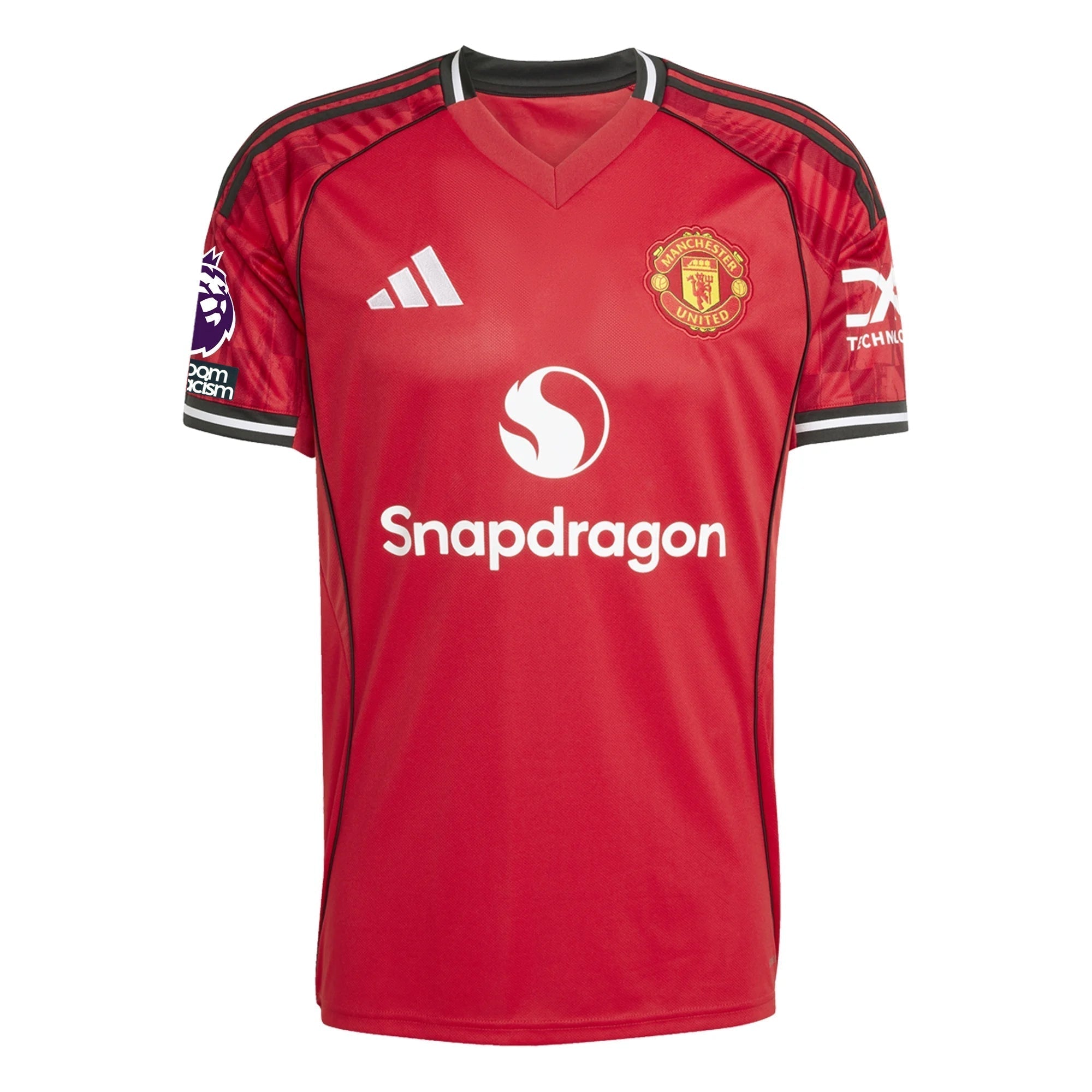 adidas Mbeumo Men's Manchester United Home Jersey 25/26 w/ EPL + NRFR Patches (Red)