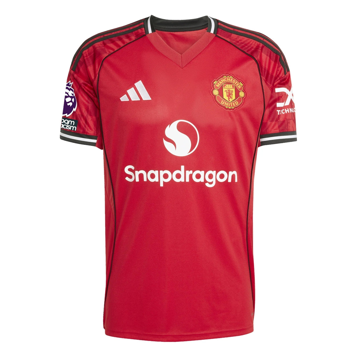 adidas Mainoo Men's Manchester United Home Jersey 25/26 w/ EPL + NRFR Patches (Red)