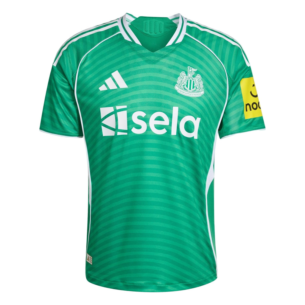 adidas Men's Newcastle United 25/26 Authentic Away Jersey (Green/White)