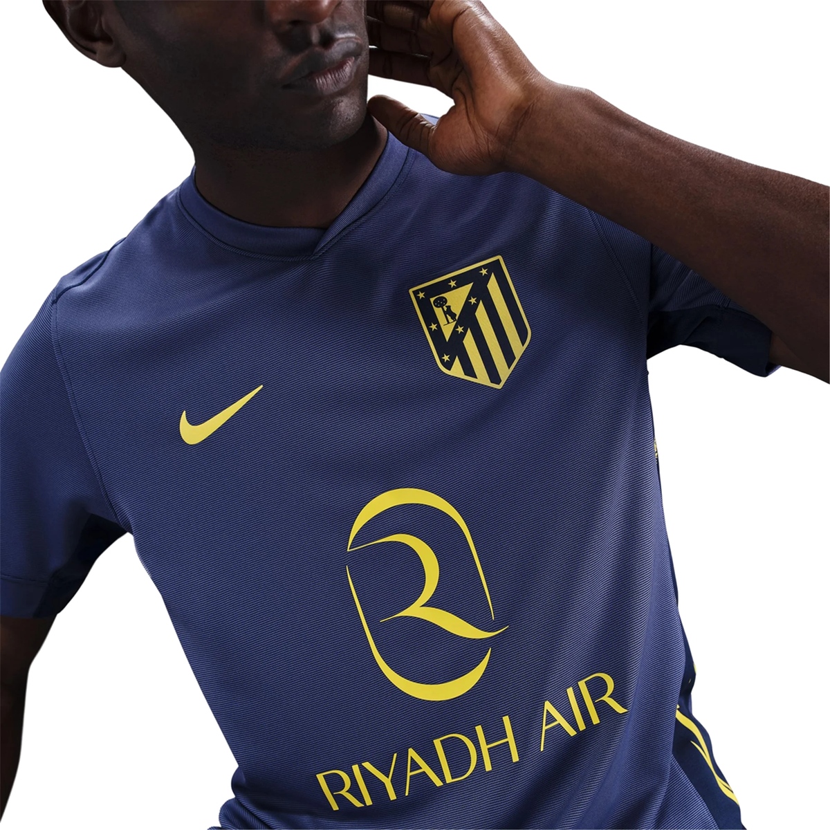 Nike AtlÃ©tico Madrid Julian Alvarez Away Jersey w/ La Liga Patch 25/26 (Binary Blue/Vibrant Yellow)