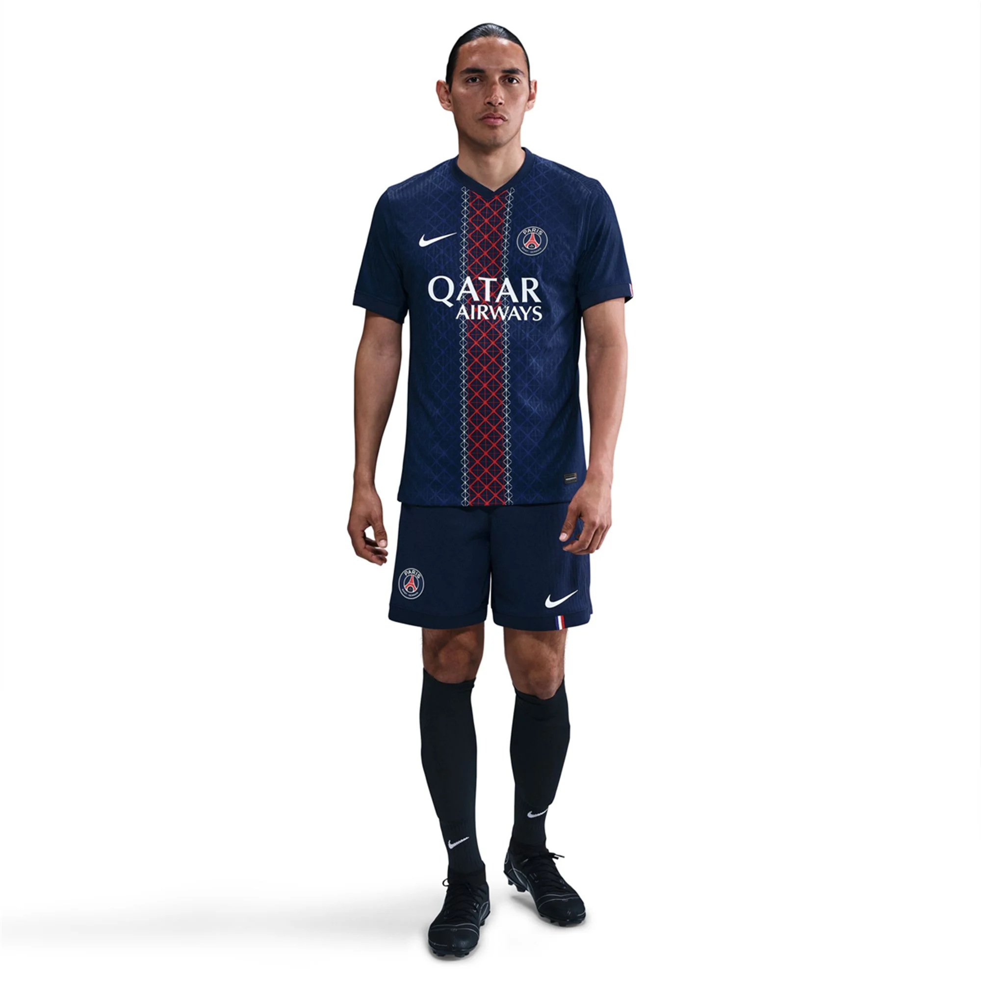Nike Men's Fabian Paris Saint-Germain Authentic Home Jersey 25/26 w/ Champions League Patches (Navy)