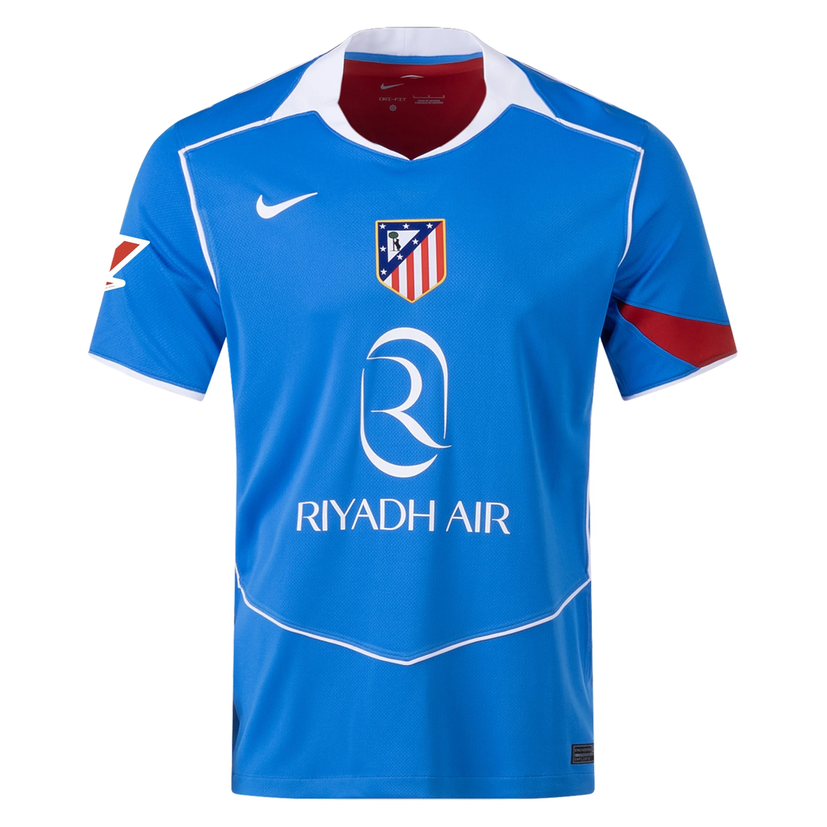 Nike Men's Atletico Madrid Nahuel Molina T90 Third Jersey La Liga Patch 25/26 (Photo Blue/Sport Red)