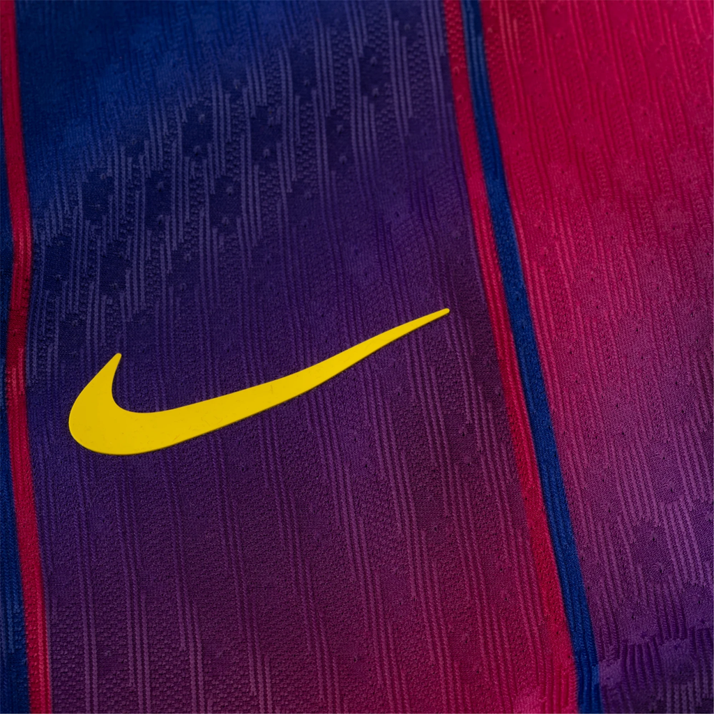 Nike Barcelona Authentic Dani Olmo Home Jersey w/ La Liga Champion Patches 25/26 (Deep Royal Blue/Midwest Gold)