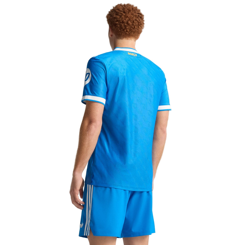 adidas Men's Fran Garcia  Real Madrid 25/26 Authentic Third Jersey w/ Champions League Patches (Blue)