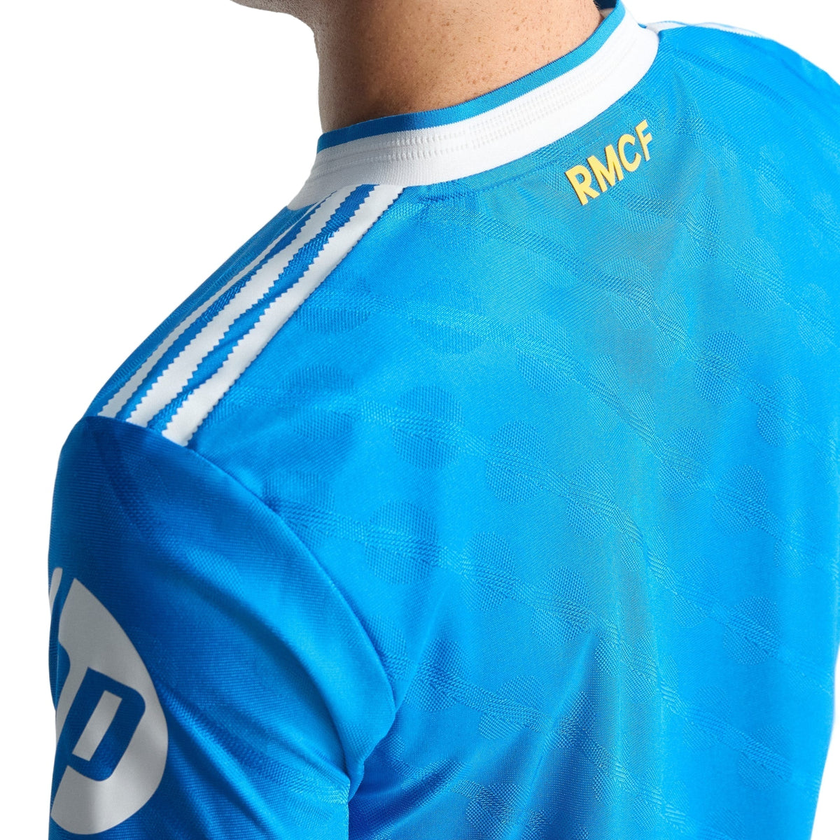 adidas Men's Alaba Real Madrid 25/26 Authentic Third Jersey w/ Champions League Patches (Blue)