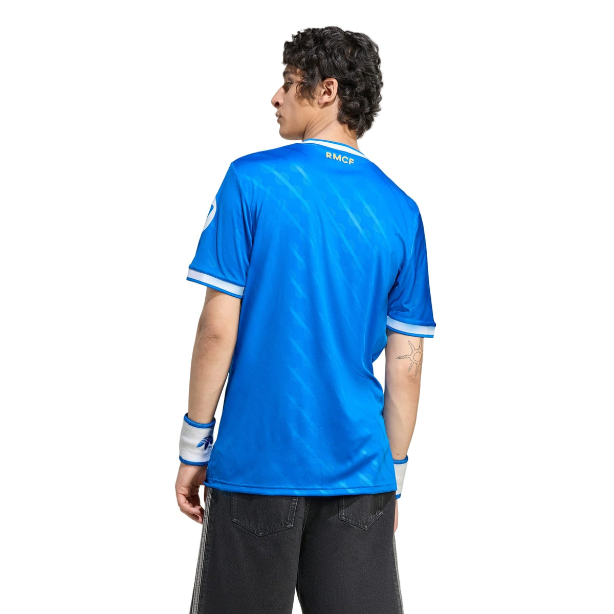 adidas A. Carreras Men's Real Madrid Third Jersey 25/26 w/ Champions League Patches (Blue/White)