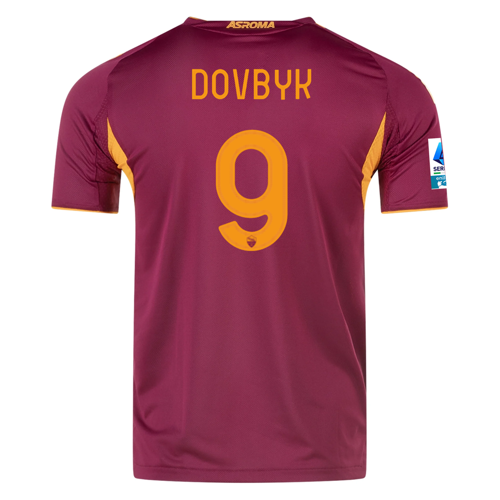 adidas Roma Authentic Artem Dovbyk Home Jersey w/ Serie A Patch 25/26 (Burgundy)