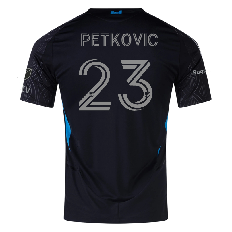 adidas Nikola PetkoviÄ‡ Charlotte FC Authentic Away Jersey 25/26 (Black)