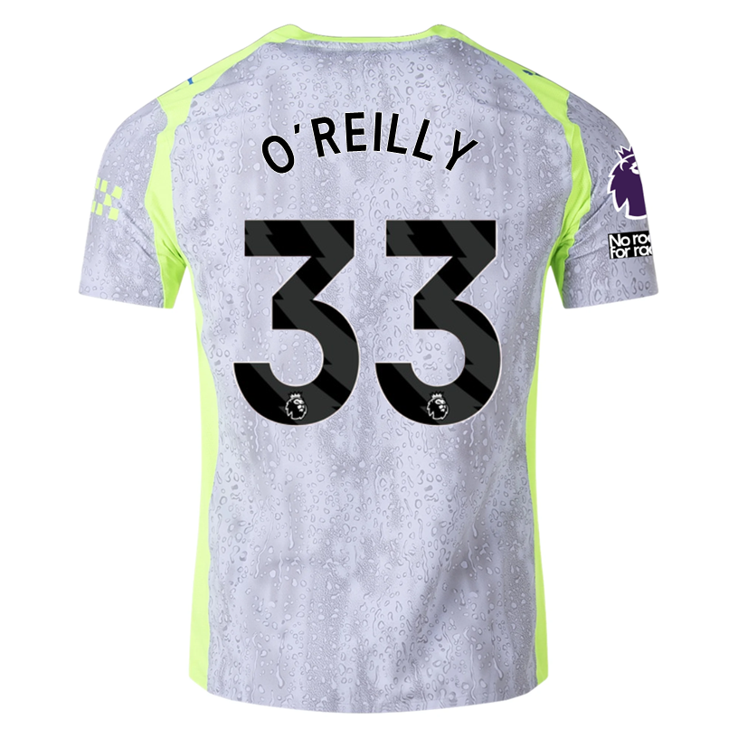 Puma Manchester City Authentic Oâ€™ Reilly Third Jersey w/ EPL + No Room For Racism 25/26 (Cool Weather/Pro Green)
