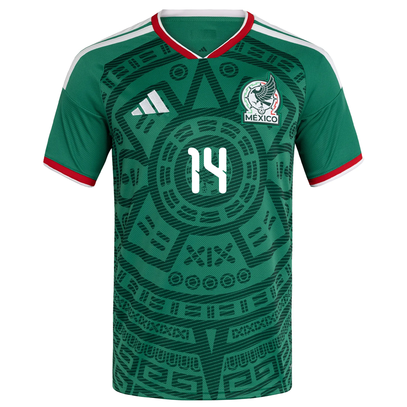 adidas Men's E. Sanchez Mexico Authentic Home 2026 World Cup Jersey (Bold Green)
