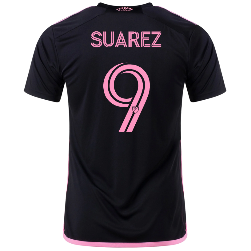 adidas Luis SuÃ¡rez Inter Miami Away Jersey 23/24 (Black/True Pink)