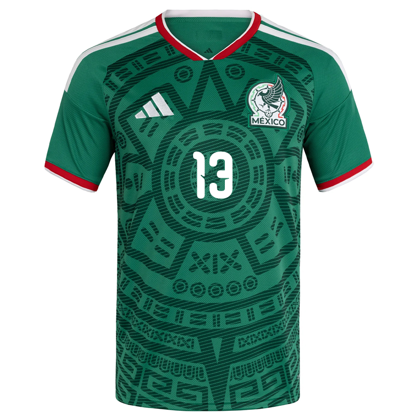 adidas Men's G. Ochoa Mexico Authentic Home 2026 World Cup Jersey (Bold Green)