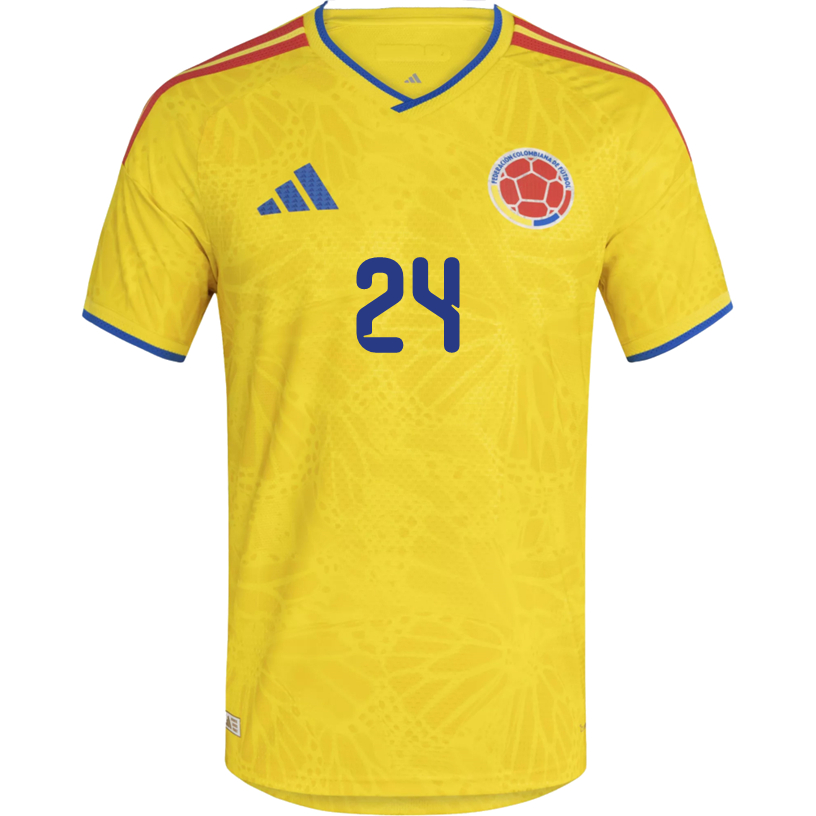 adidas Men's Cordoba Colombia 2026 Authentic Home Jersey (Impact Yellow)