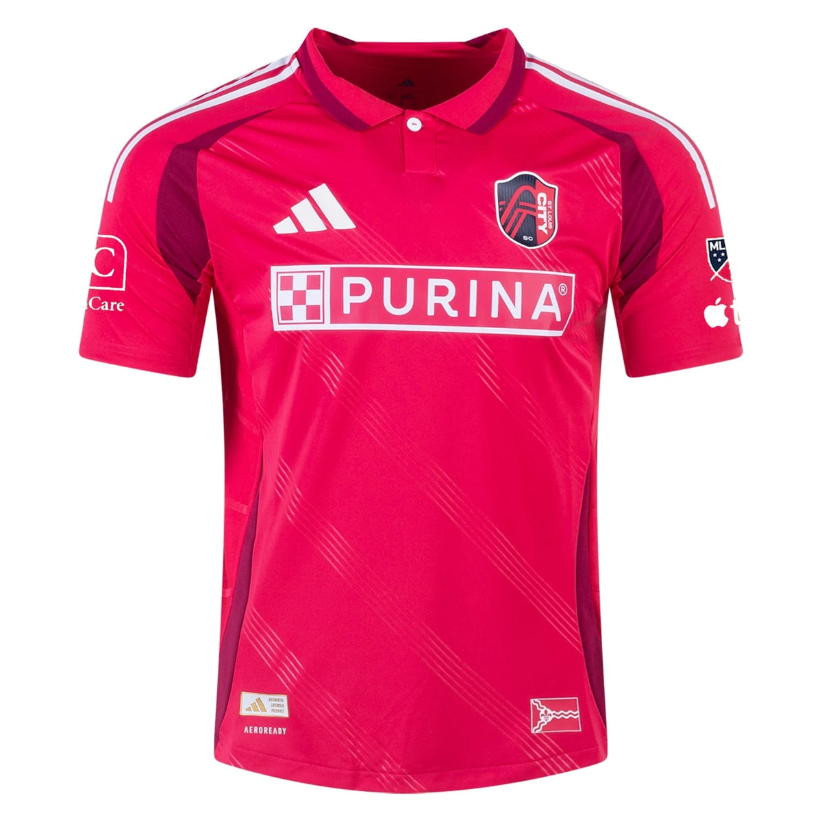 adidas Chris Durkin St. Louis FC Authentic Home Jersey 25/26 (Power Pink)