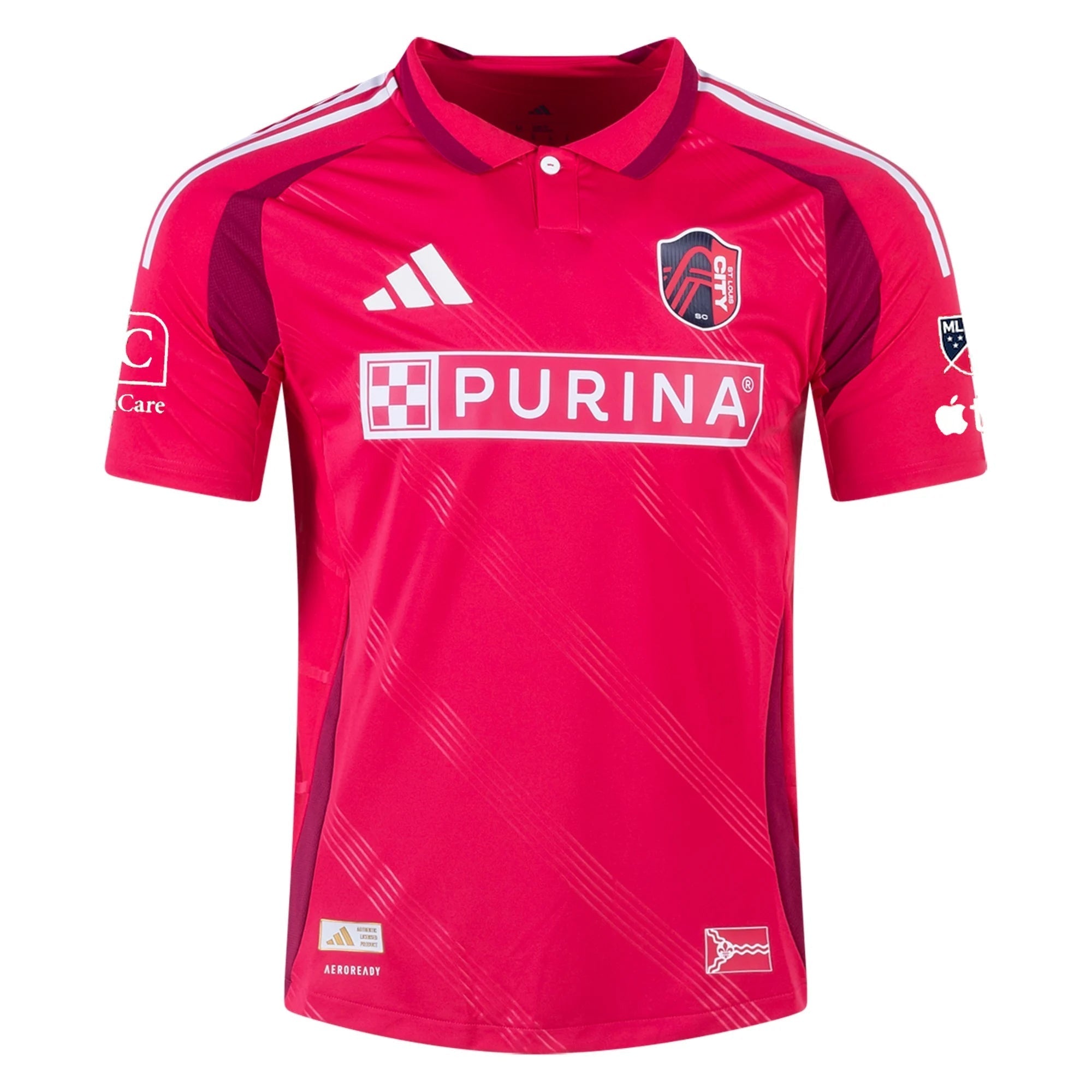 adidas Chris Durkin St. Louis FC Authentic Home Jersey 25/26 (Power Pink)