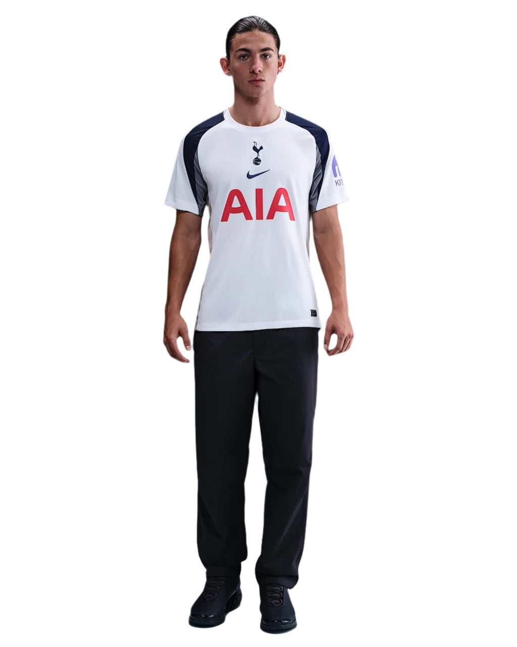 Nike Udogie Tottenham Hotspurs Home Jersey w/ EPL + No Room For Racism Patch 25/26 (White/Iron/Binary Blue)