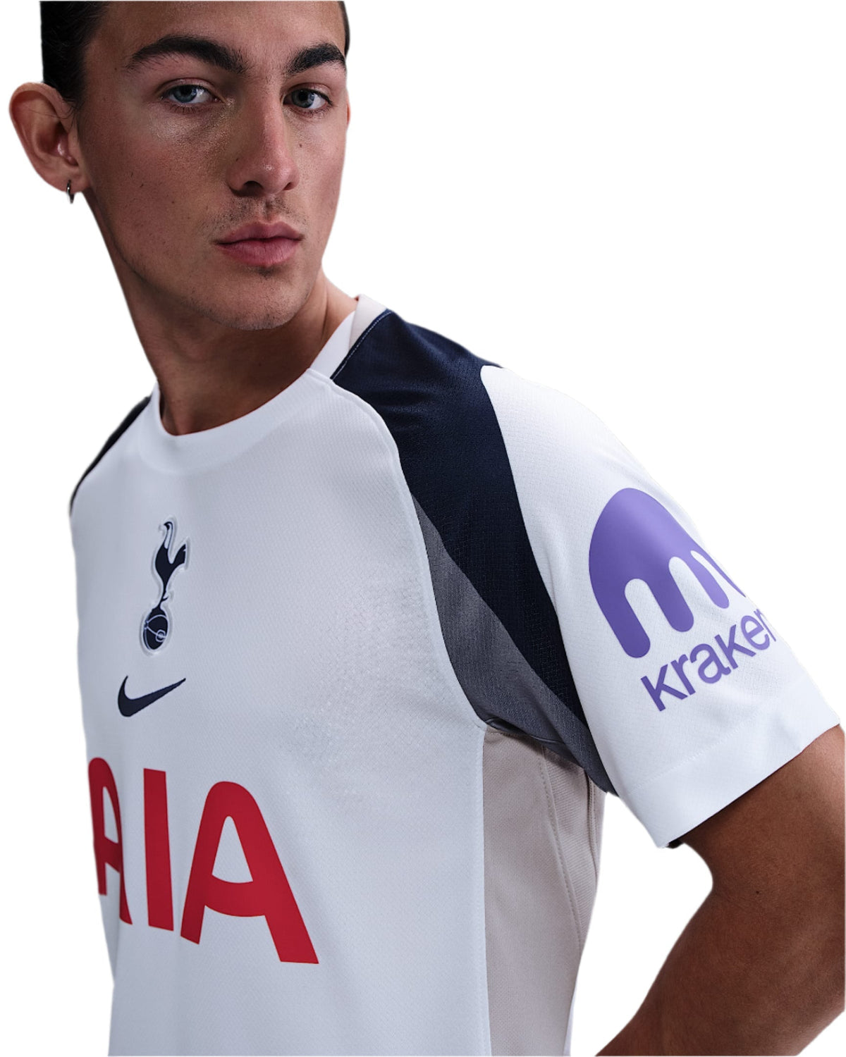 Nike Bissouma Tottenham Hotspurs Home Jersey w/ EPL + No Room For Racism Patch 25/26 (White/Iron/Binary Blue)