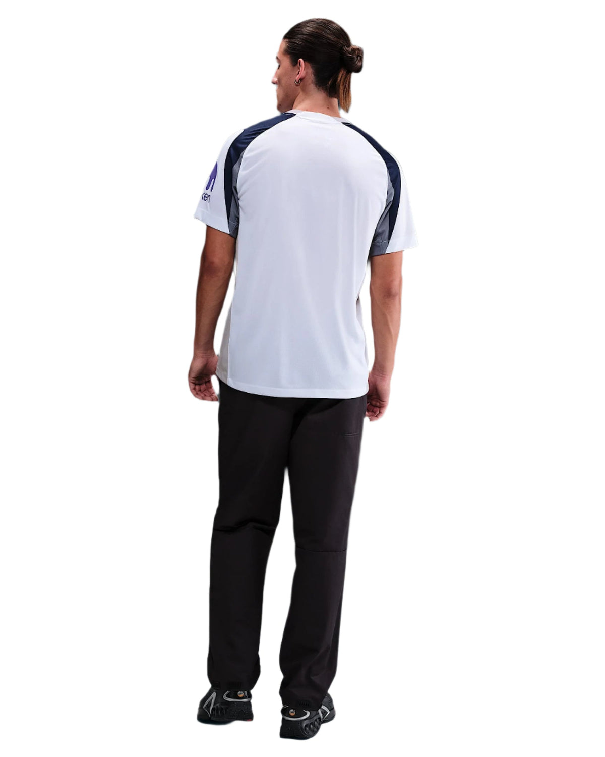 Nike Udogie Tottenham Hotspurs Home Jersey w/ EPL + No Room For Racism Patch 25/26 (White/Iron/Binary Blue)