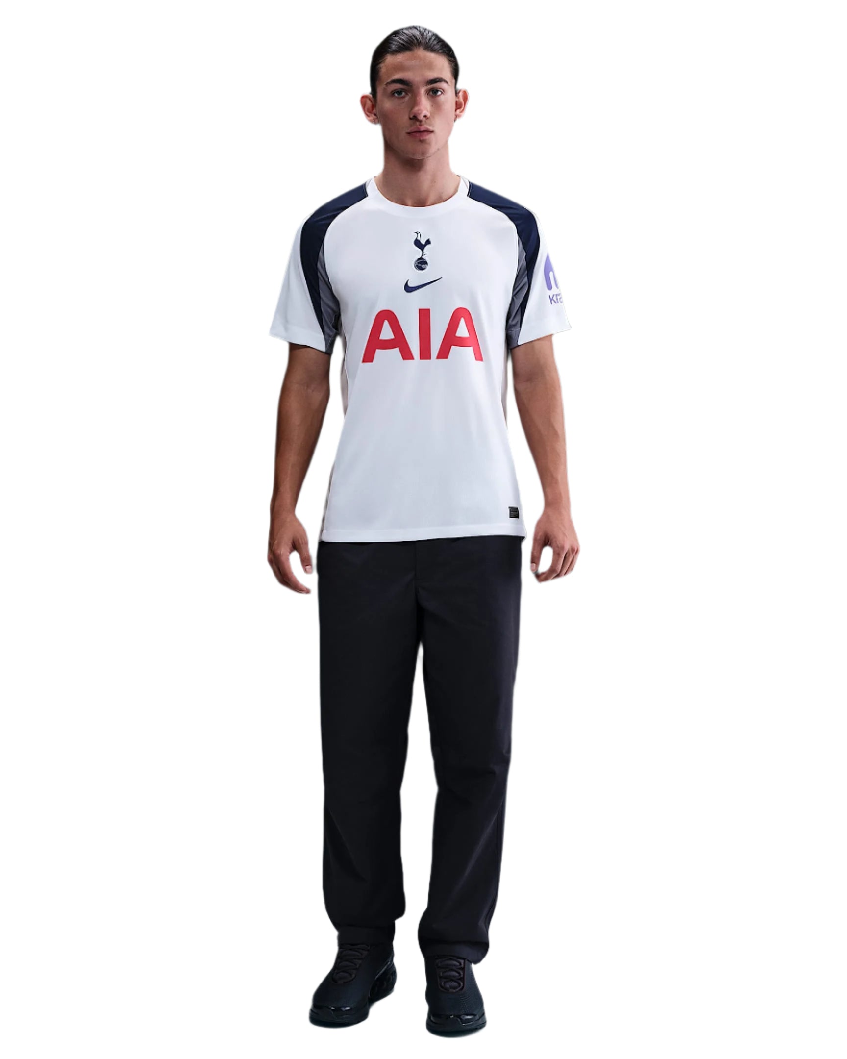 Nike Danso Tottenham Hotspurs Home Jersey w/ EPL + No Room For Racism Patch 25/26 (White/Iron/Binary Blue)