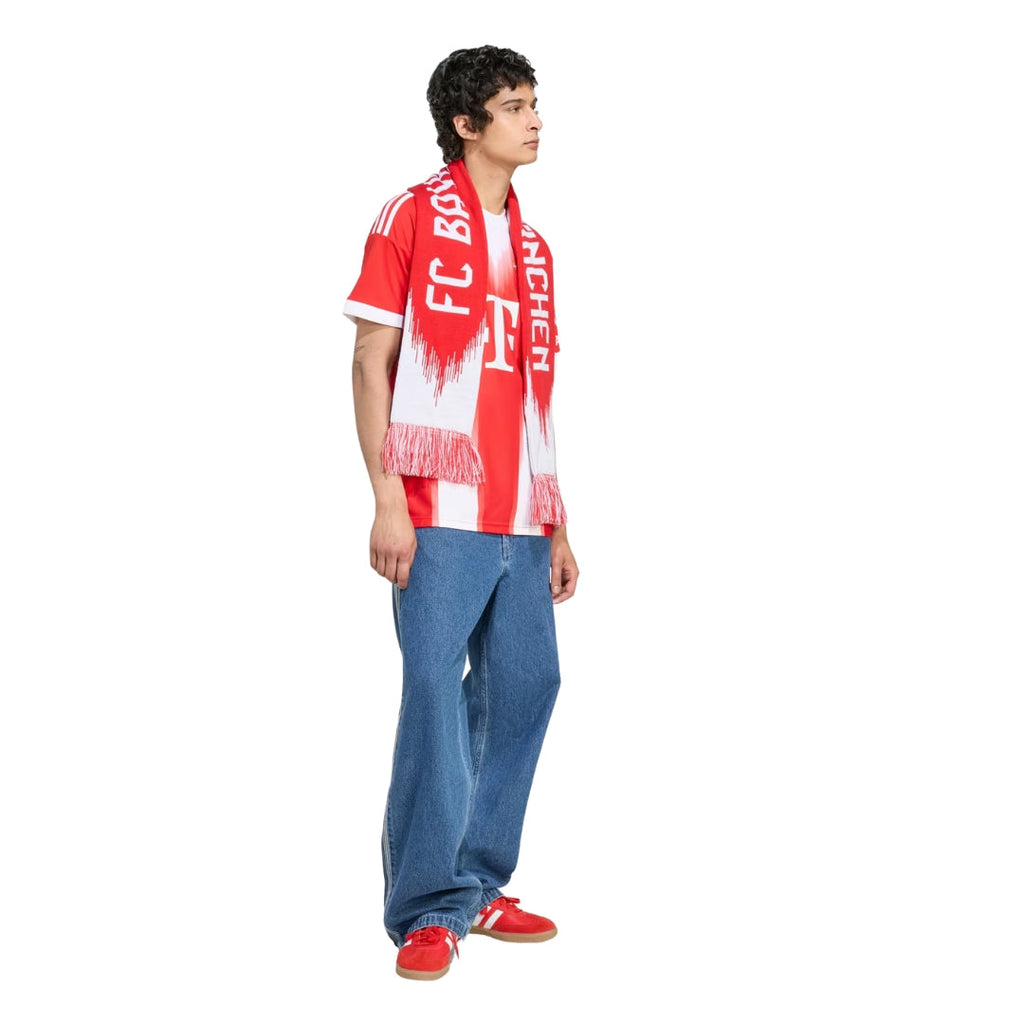 adidas Bayern Munich Goretzka Home Jersey w/ Champions League Patches 25/26 (Red)