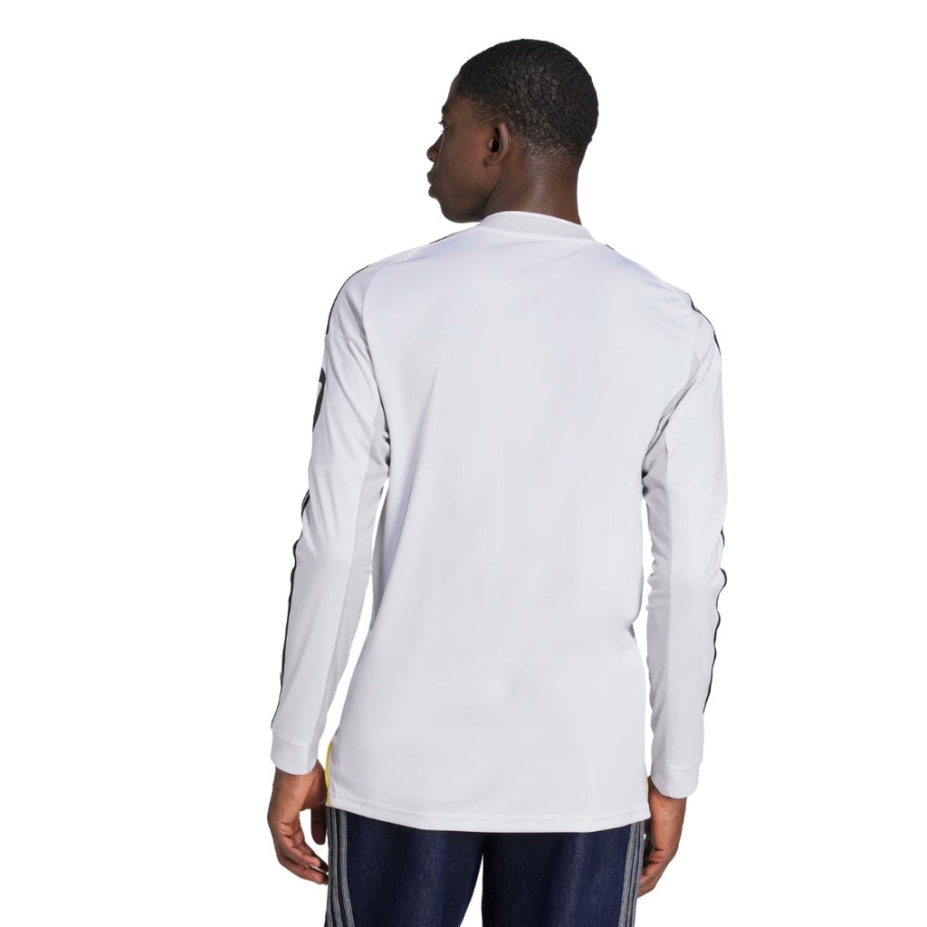 adidas Real Madrid Alaba Long Sleeve Home Jersey w/ Intercontinental + Champions League Patches 25/26 (White)