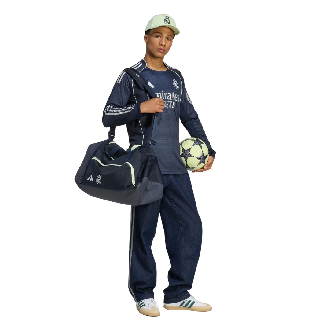 adidas Real Madrid Alaba Long Sleeve Away Jersey w/ Champions League Patches 25/26 (Legend Ink)