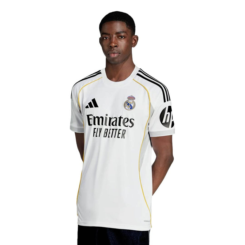 adidas Jude Bellingham Real Madrid 25/26 Home Jersey w/ Champions League Patches (White)