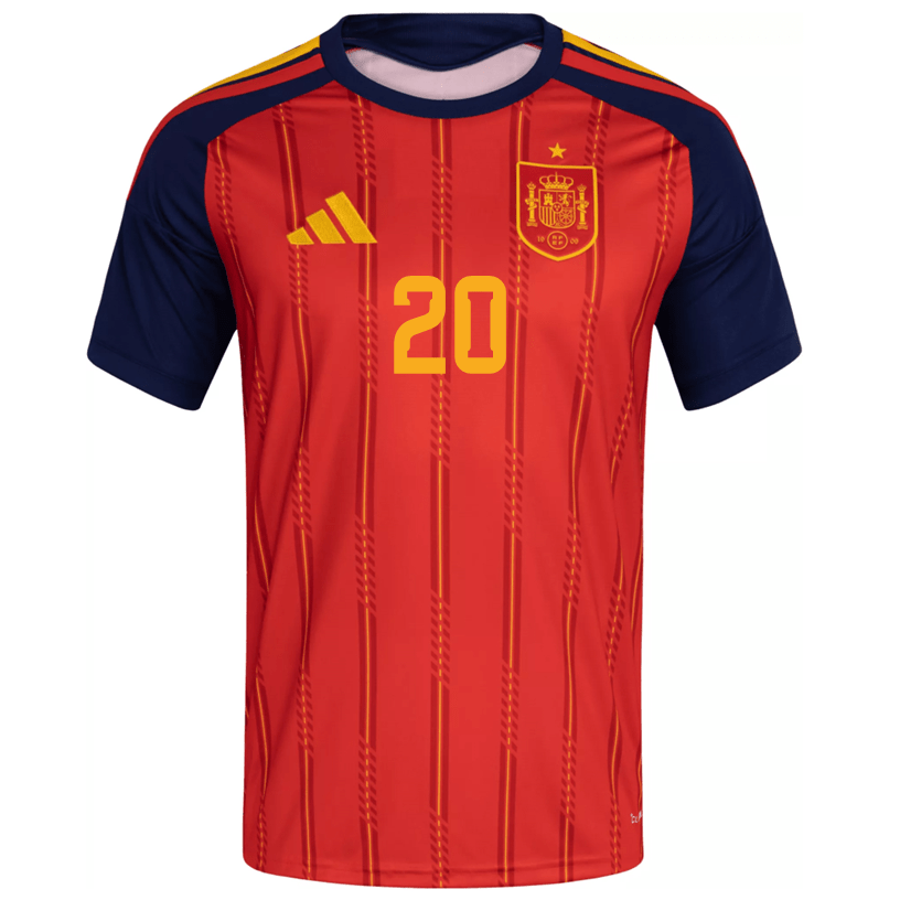 adidas Men's Baena Spain World Cup Home Jersey 2026 (Vivid Red)