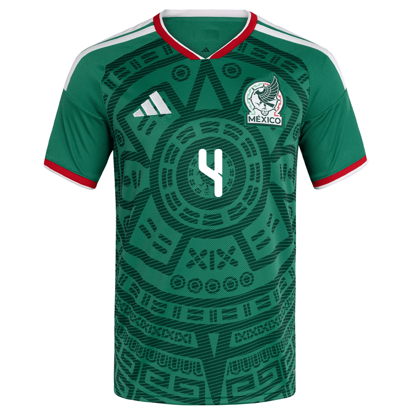 adidas Men's E. Alvarez Mexico Home 2026 World Cup Jersey (Bold Green)