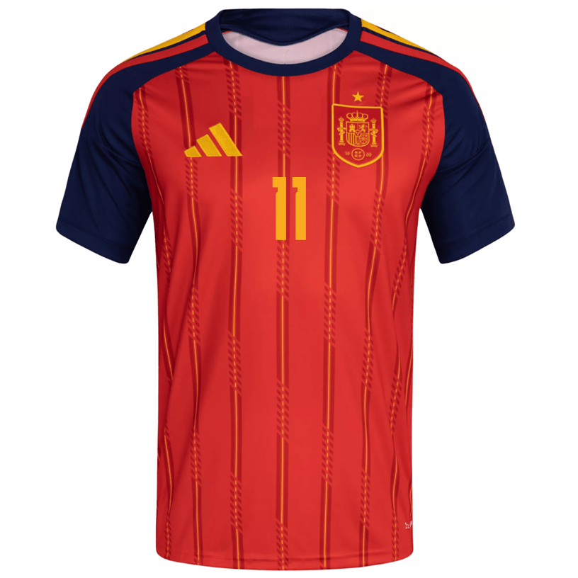 adidas Men's Ferran Spain World Cup Home Jersey 2026 (Vivid Red)