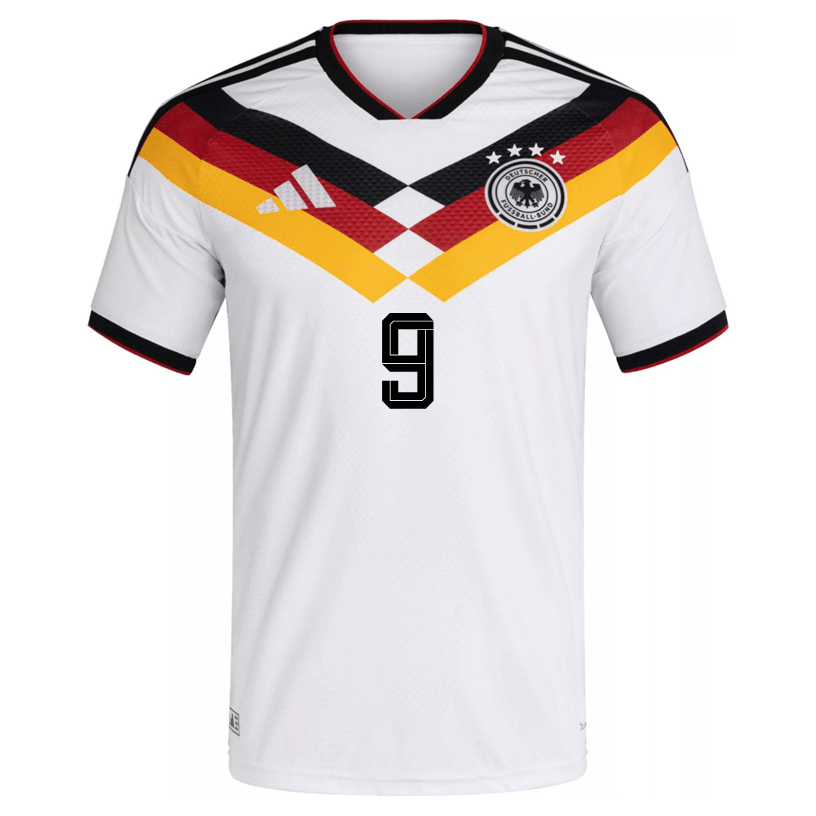 adidas Men's Fullkrug Germany Authentic Home World Cup Jersey 2026 (White/Black)