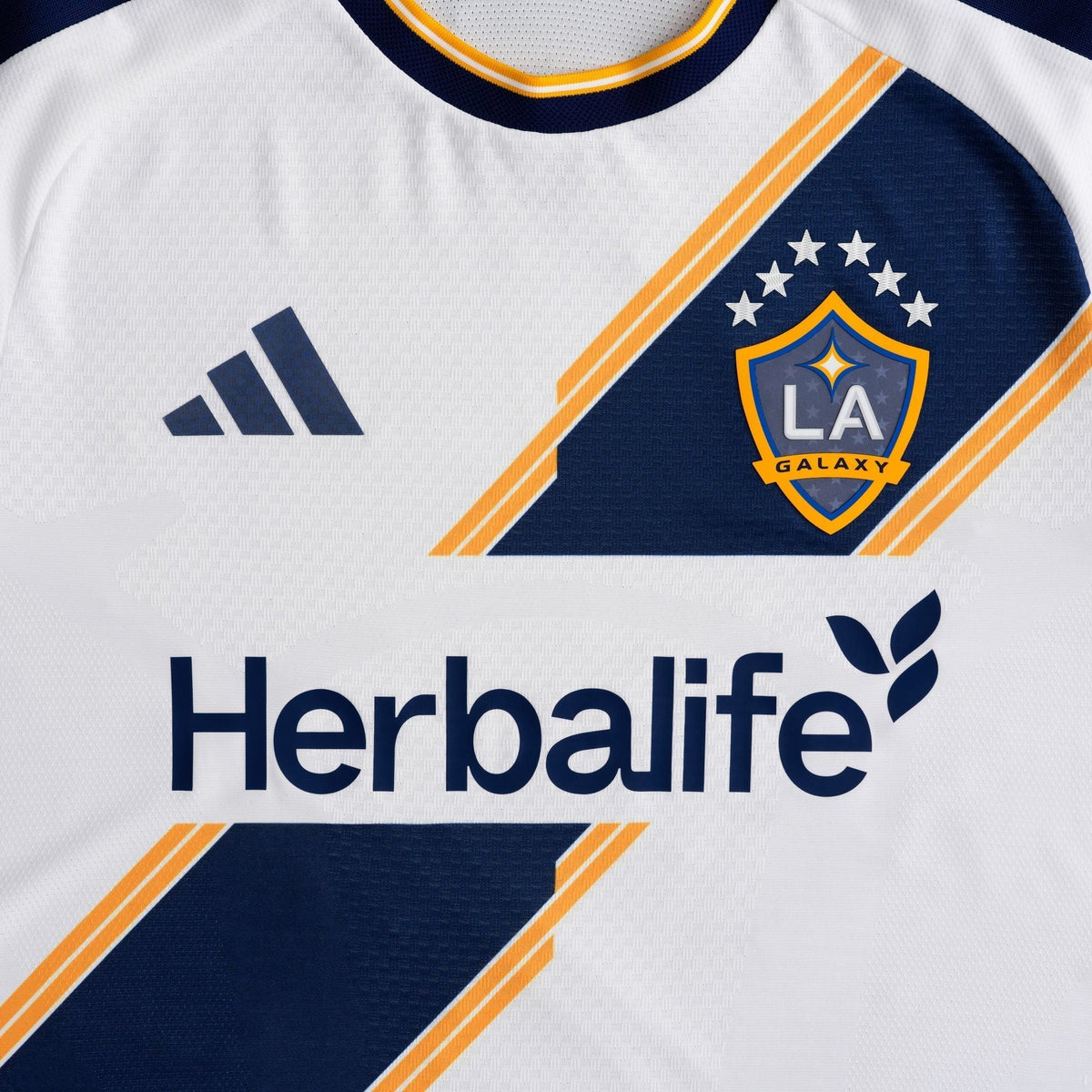 adidas Men's Sanabria LA Galaxy Authentic Match Home Jersey 26/27 (White)