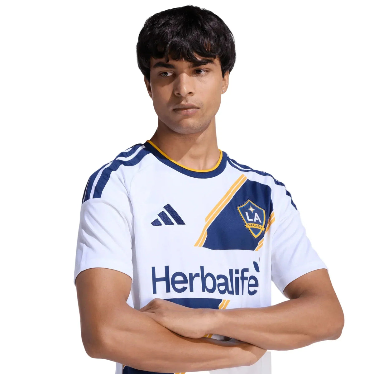 adidas Men's LA Galaxy Home Stadium Jersey 26/27 (White)