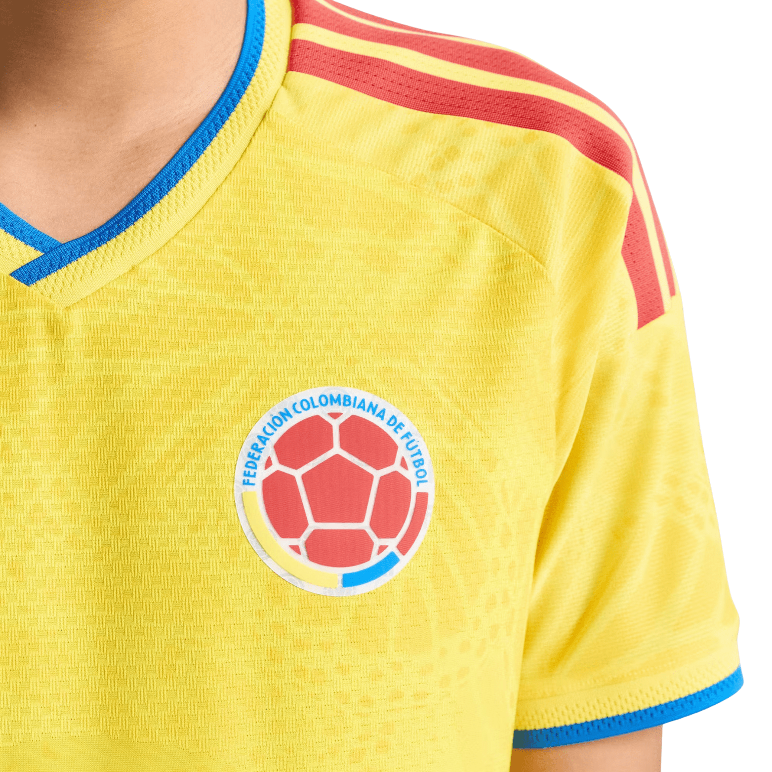 adidas Men's J. Arias Colombia 2026 Authentic Home Jersey (Impact Yellow)