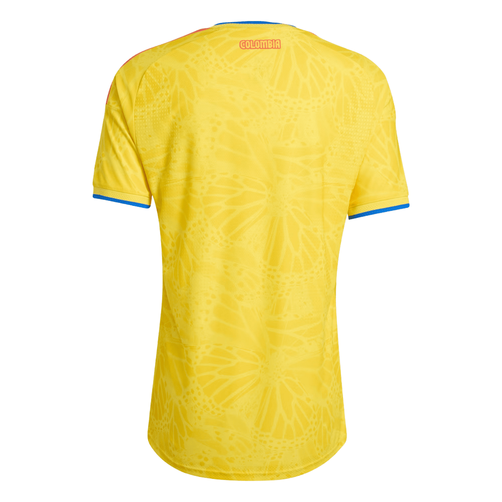 adidas Men's Lerma Colombia 2026 Authentic Home Jersey (Impact Yellow)