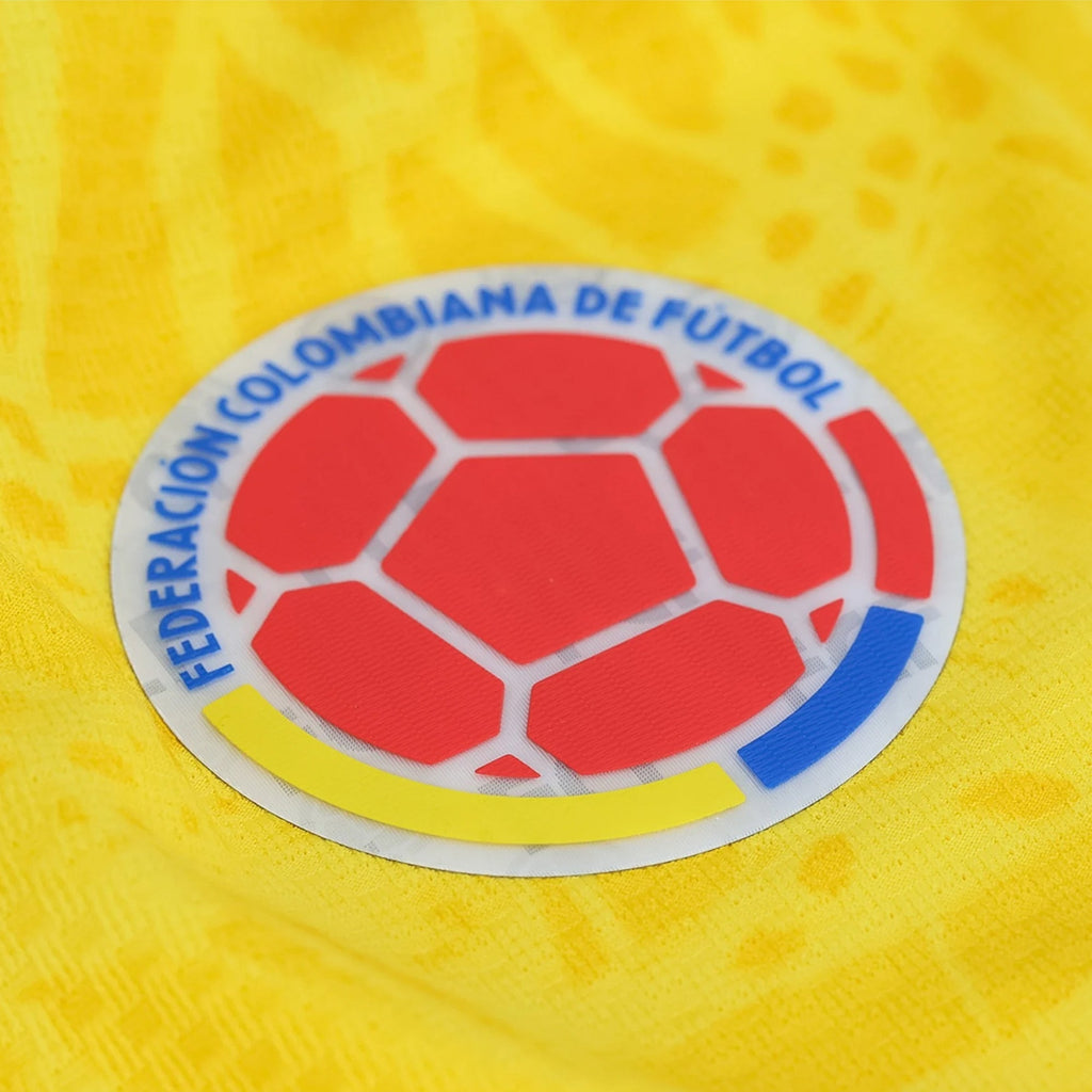 adidas Men's Uribe Colombia 2026 Authentic Home Jersey (Impact Yellow)
