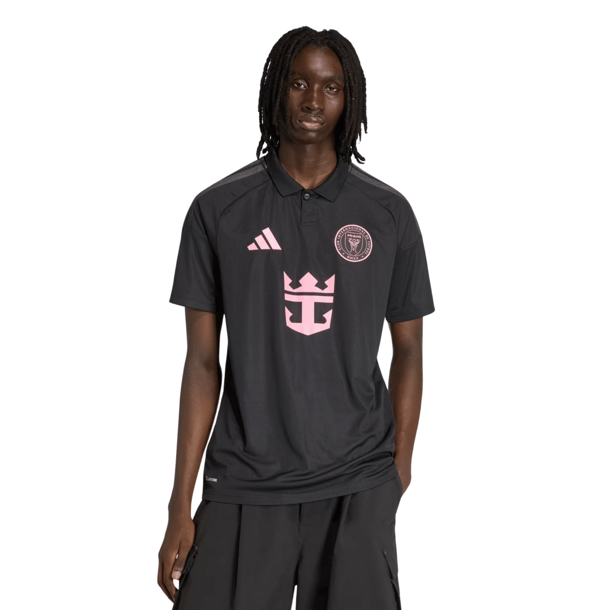 adidas Men's Callender Inter Miami CF 26/27 Away Jersey (Black/Pink)