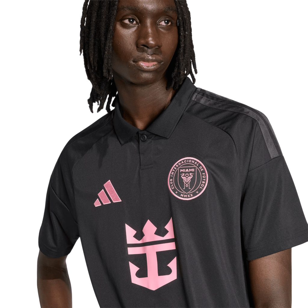 adidas Men's Callender Inter Miami CF 26/27 Away Jersey (Black/Pink)