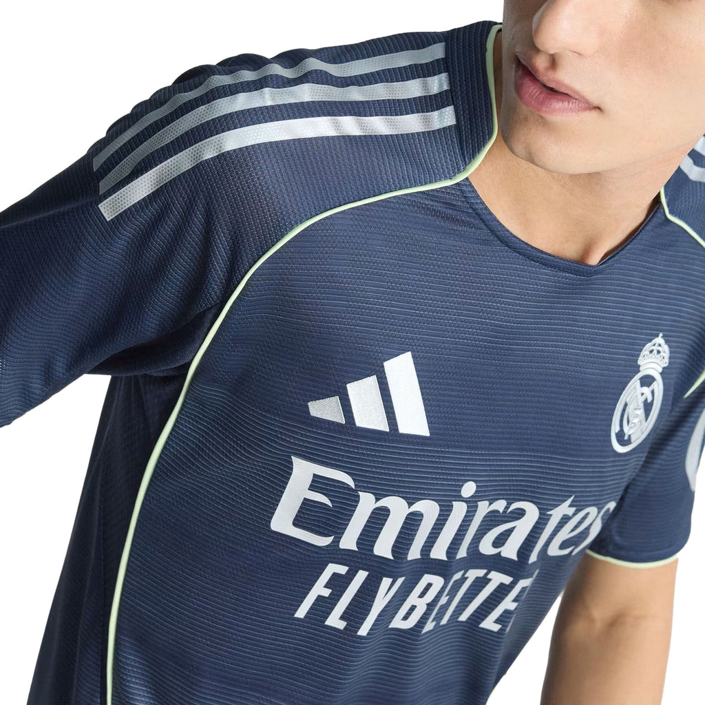 adidas AurÃ©lien TchouamÃ©ni Real Madrid Authentic Away Jersey 25/26 w/ Champions League Patches (Legend Ink