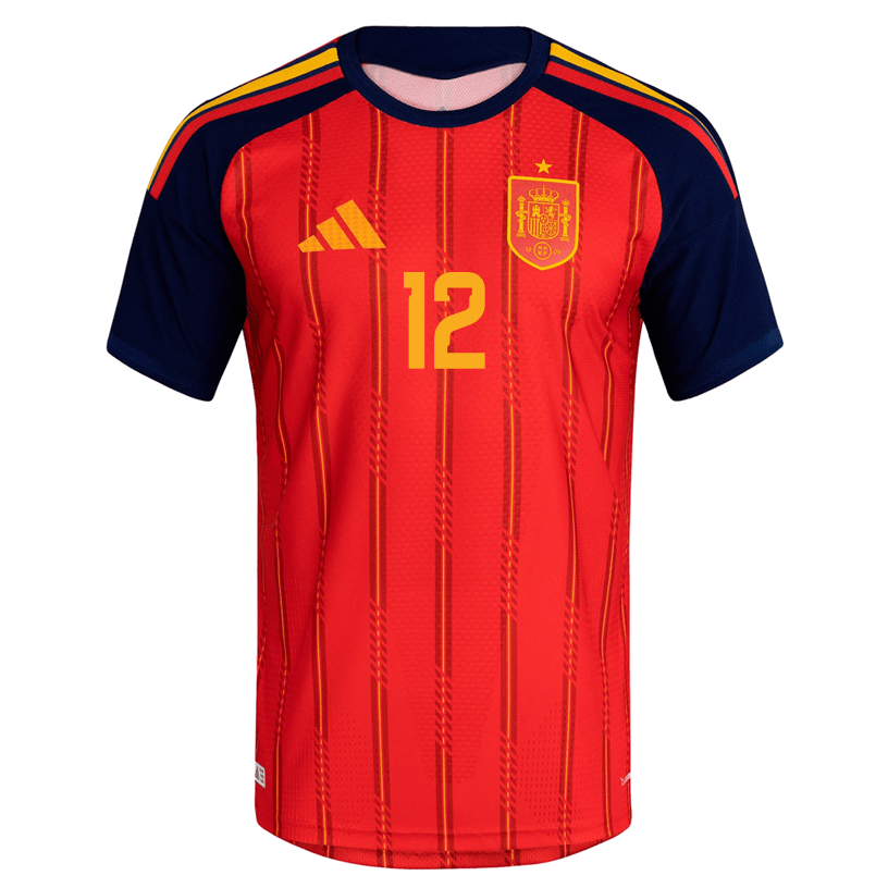 adidas Men's Remiro Spain Authentic World Cup Home Jersey 2026 (Vivid Red)