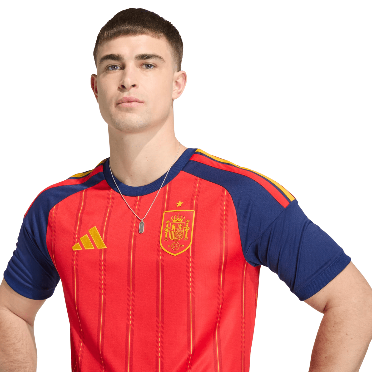 adidas Men's Samu Spain World Cup Home Jersey 2026 (Vivid Red)